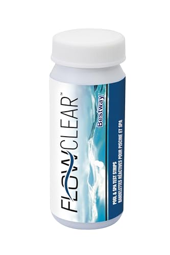 Bestway Flowclear 3-in-1 Teststreifen, Weiß, 50 Stück