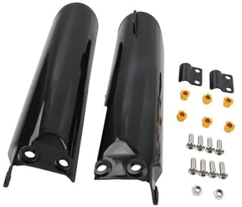 Wivplex Motorrad vorne, Gabel Stoßdämpferabdeckung Schieberschutz ABS Schwarz, for chinesische 125cc 140cc 150cc 160cc 170cc 190cc Pit Dirt Bike Gabelkappenabdeckung