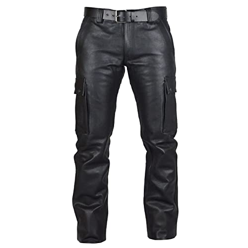 lackhose Herren kurz Lederhose Men schwarz eng echt Lederhose Herren schwarz lang Kunstleder Hosen männer beige Lederhose Herren schwarz glänzend Lange Lederhosen für Herren