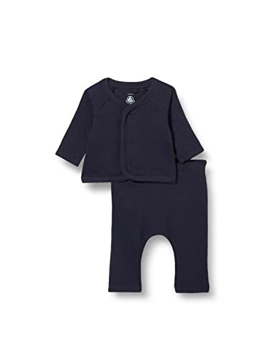 Petit Bateau Unisex Baby2-teiliges Set (2er Pack) , Blau Smoking, 3 Monate