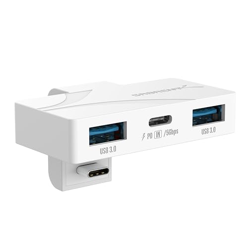 SABRENT USB Typ-C 3-Port Gaming Hub für ASUS ROG Ally - Leicht, tragbar, Plug and Play, PD3.0 Ladefunktion, USB-A & USB-C Anschlüsse, kompatibel mit Windows, macOS, Linux (HB-ROAY)