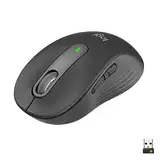 Logitech Signature M650 Kabellose Maus - für kleine bis mittelgroße Hände, 2-Jahres-Batterie, Leise Klicks, Anpassbare Seitentasten, Bluetooth, Kompatibilität mit mehreren Geräten - Graphit