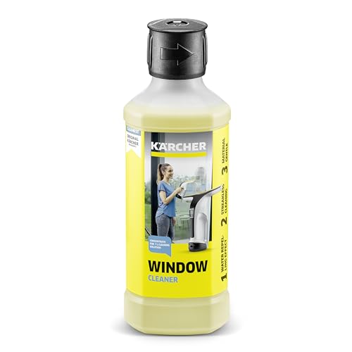 Kärcher Fensterreiniger-Konzentrat RM 503, für eine streifenfreie Reinigung von Fenstern, Glas, Spiegeln und Duschkabinen, 500ml Konzentrat ergeben verdünnt 6,25l Reinigungsflüssigkeit