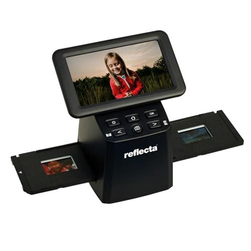 Reflecta x33-Scan - Hochwertiger Diascanner und Negativscanner mit 15,3 MP CMOS-Sensor, 5" IPS-Display, automatische und manuelle Farbkorrektur, scannt 35mm Filme und Dias ohne PC