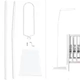 Babykajo Betthimmel Stange mit Standfuß - Freistehende Himmelstange für Babybetten. Gestell aus Metall für Babybett Himmel Jungen und Mädchen - Gestell ohne Betthimmel.