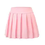 Bezioner Mädchen Tennisrock,Faltenrock mit Taschen Innenhose,Golf Skorts Plissierte Skater Sportrock Kinder Minirock Schuluniform Rosa Neu L(8-9 Jahre,120–130 cm)