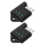 YINETTECH 2 x 4-poliger Kabeltester mit LED-Indikatoren für Wohnwagen-Anhänger im amerikanischen Stil