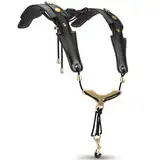 POGOLAB Harness Saxophongurt für Alt-Tenor-Sopran-Bariton, verstellbarer saxophone strap zur Linderung von Nackenschmerzen mit Metallhaken