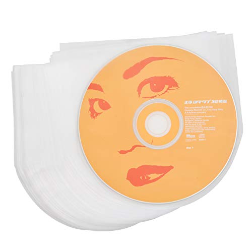 CD-Innenhüllen für 12,7 cm (5 Zoll) SHM-CD, antistatisch, Kunststoff, transparent, 50 Stück