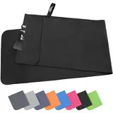 Pameil Fitness Handtuch |120x50cm| Kompakt & Schnelltrocknend mikrofaser Handtuch, Sporthandtuch, Reisehandtuch, Strandhandtuch mit Reißverschluss Tasche