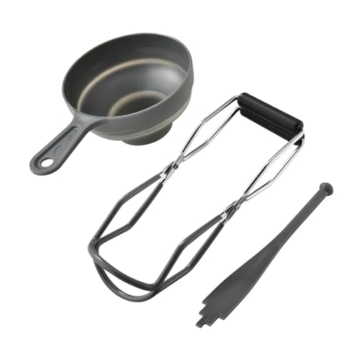 Einmach-Set, Einmach-Hebezangen-Set, rutschfestes Einmachwerkzeug-Set, inkl. , Glasheber, Zange, Trichter für Küche, Restaurant