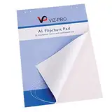 VIZ-PRO Standard Staffelei-Pads / A1 Flipchart-Papierpad, 841 x 594mm, 25 Blatt/Pad