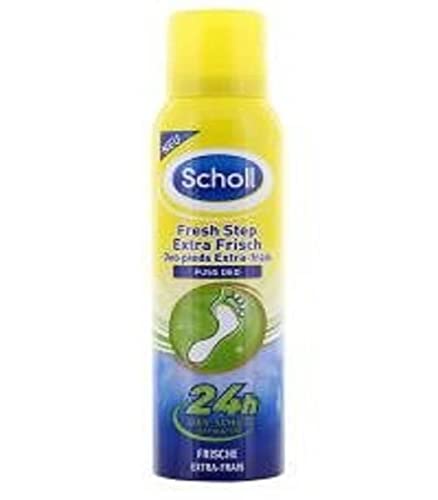 Scholl Fresh Step Extra Frisch Fußspray, mildes Fußdeo mit lang anhaltender Wirkung gegen unangenehme Gerüche, (1 x 150 ml)