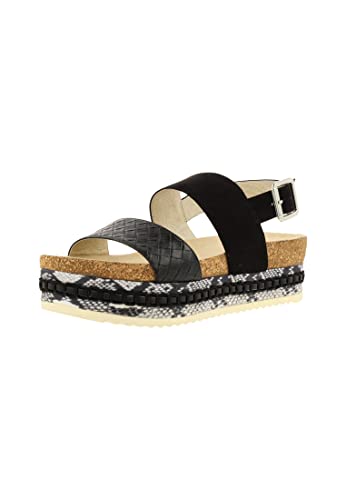 BULLBOXER Damenschuhe Sandalen Elegant Sandale Schwarz Freizeit, Schuhgröße:36 EU