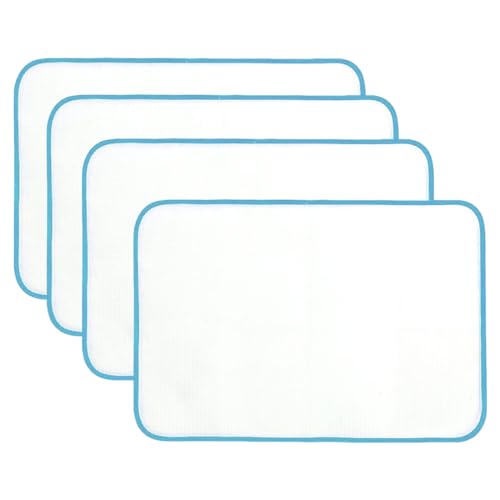 YOCDNOV 4 Stücke Schutzbügel Tuch Bügeltuch - Mesh Stoff Bügeltuch Pad für Einfaches Bügeln und Schutz,Leinen und Polyester, verhindert Druck- und Glanzstellen(40x60cm)