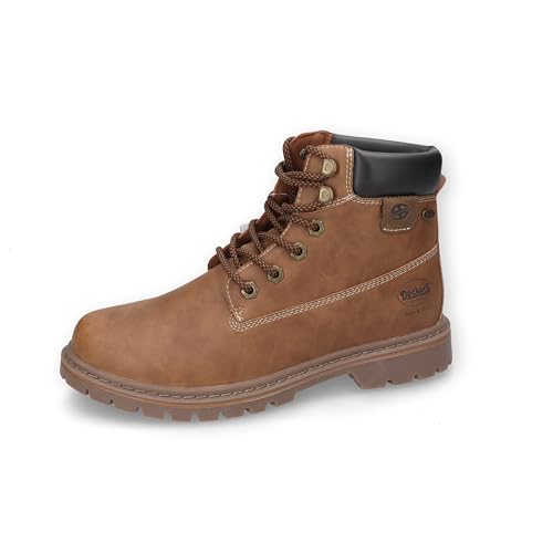 Dockers by Gerli Herren Combat Boots, Männer Sport- & Outdoorschuhe,wasserabweisend,Sportschuhe,Trainingsschuhe,Cognac,43 EU