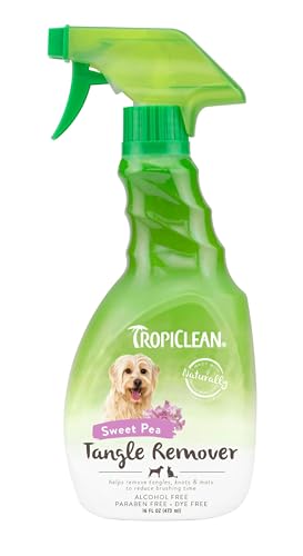 TropiClean Tangle Remover Spray für Haustiere, 473ml, hergestellt in den USA