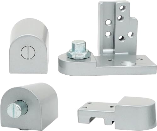 Summit Doorware Kawneer Schwenktürscharnier-Set, oben und unten, Aluminium-Finish, Rechts- oder Linkshänder, robuste kommerzielle Türbeschläge für Schaufenstertüren