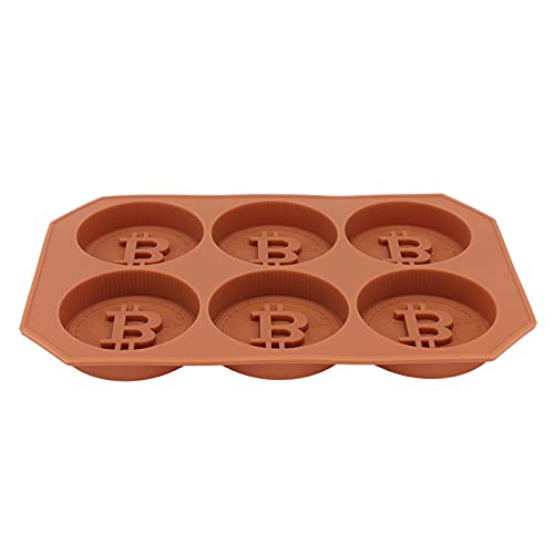 Bitcoin-Schokoladenform, Silikon-Schokoladenform, Kuchenform, DIY Bitcoin, virtuelle Münze, Silikon, Schokolade, Backen, Kuchenform zur Herstellung von Kuchen, Eiswürfeln, Schokolade