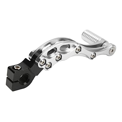 Keenso Motorrad-Schalthebel, Kickstarter-Starthebel, Hochfeste Aluminiumlegierung, Universelles Zubehör für Motorrad-Roller (Silber) Auto- und Motorradteile