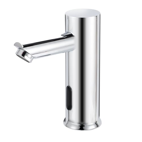 Gugxiom Touchless Bathroom Faucet, Automatischer Wasserhahn mit Sensor, Wasserhahn Messing 1 Hole, Tap for Bathrooms Kitchens Toilets