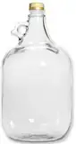 lilawelt24 5L GLASBALLON Weinballon GÄRBALLON GLASFLASCHE Flasche Gallone Leere Glasflasche zum Befüllen