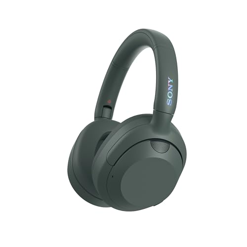 Sony ULT WEAR | Kabellose Bluetooth Kopfhörer mit Noise Cancelling | mit Mikrofon, 30 h Akku, Bass Boost Funktion | Geeignet für Sport, Musikgenuss, Reisen & Arbeit, Forest-Gray