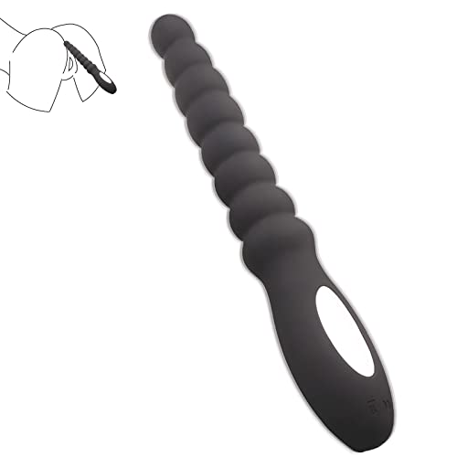 BDSMYEE Wiederaufladbarer Analkugel Analvibrator mit 10 Vibrationsmodi, Analplug für Prostata-Massage, Analperlen für Männer Frauen Paare SM Sexspielzeug