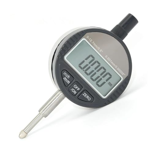 Mikrometer 0,001 mm elektronischer Mikrometer 0,00005 Zoll digitale Messuhr 0,001 mm 0-12,7 mm/1 Zoll Testindikatoren elektronisches Anzeigemessgerät(0.01mm)