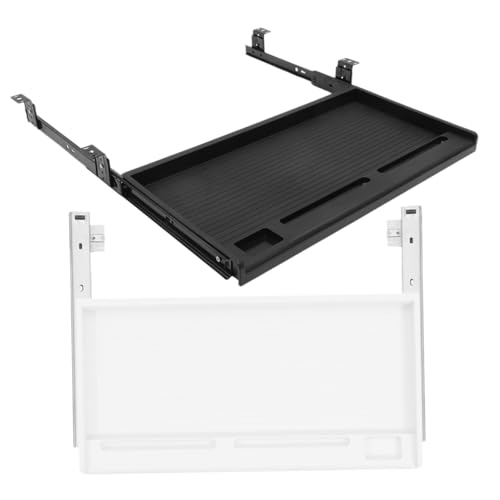 VILLCASE 2Sätze Keyboard Storage Tray with Drawer Under Desk Pull Out Computer Organizer for Office Use Compact Design for Efficient Workspace Management