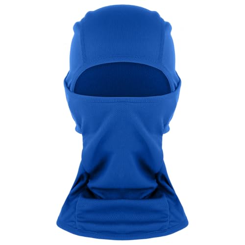 WLLHYF Sturmhaube für Kinder Skimaske Gesichtsmaske Halswärmer Winddichter Gesichtswärmer für Skifahren Radfahren Outdoor-Sportarten (Blau)