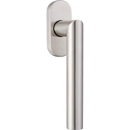 greenteQ Fenstergriff aus Edelstahl, Silber Dreh-Kipp-Fenstergriff FG61L ER mit Befestigungsmaterial