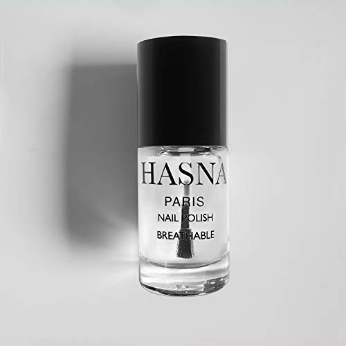 HASNA PARIS - Nagellack Halal - Éco-Responsable - Glanz und langanhaltend - einfach eine Applikation - 6ml (BASE & TOP COAT)