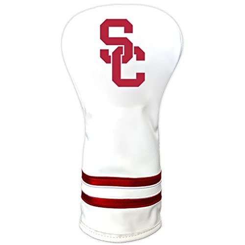 Team Golf NCAA USC Trojans Golfschlägerhaube, Retro-Design, hochwertig, Weiß