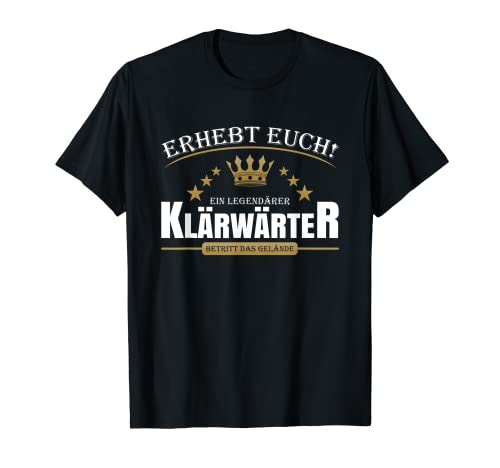 Klärwärter Ausbildung Arbeit Beruf Prüfung Abwassertechniker T-Shirt