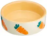 Nobby Nager Keramikschale Carrot, beige-orange, Ø7,5 x 2,5 cm, 55 ml,1 Stück