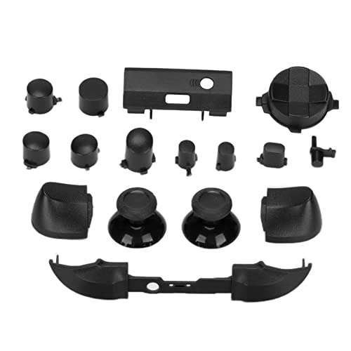 Annadue Komplettes Tastenset für Series, Dpad Bumper Trigger Buttons RT LT RB LB ABXY Buttons Ersatzknopf Reparaturset für Series X & S(Schwarz)