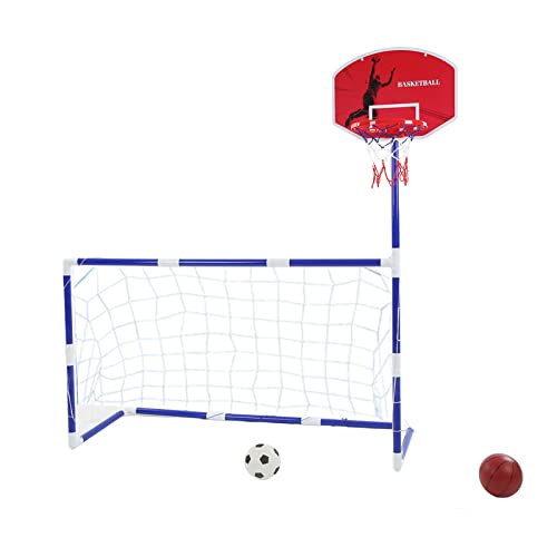 Hiraith 2-in-1-Sportzentrum Fördert Aktives Spielen, Sicheres Indoor-Outdoor-Kinderspielzeugset für Eltern, ABS-Material, Geeignet für Kinders ab 3 Jahren