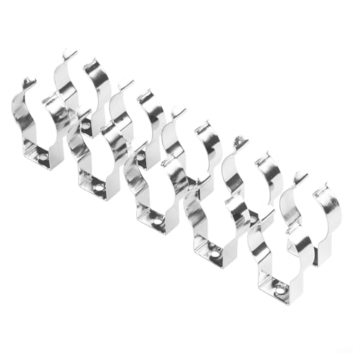 Feder-Frottee-Clips, 10 Stück, offene Werkzeug-Clips, geeignet für Bürsten und Rechen (32 mm (46 mm hoch))