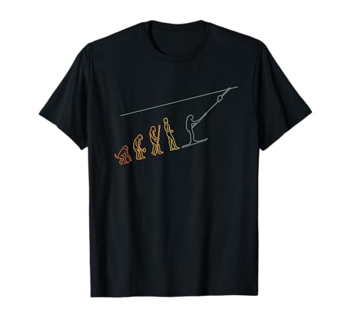 Ski Skilift Evolution Schlepplift Skifahren Skiurlaub Winter T-Shirt
