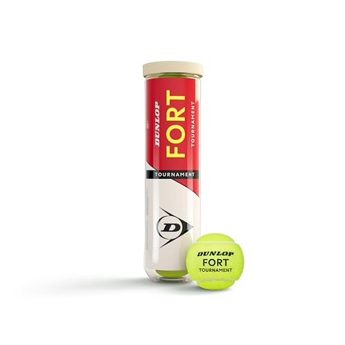 Dunlop Tennisball Fort Tournament - für Sand, Hartplatz und Rasen