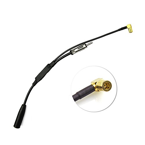 Eightwood DAB+ Antenne Splitter SMB Adapter DIN Stecker Auto Radio DAB Antenne für Auto Radio TechniSat Pioneer Sony Alpine MEHRWEG