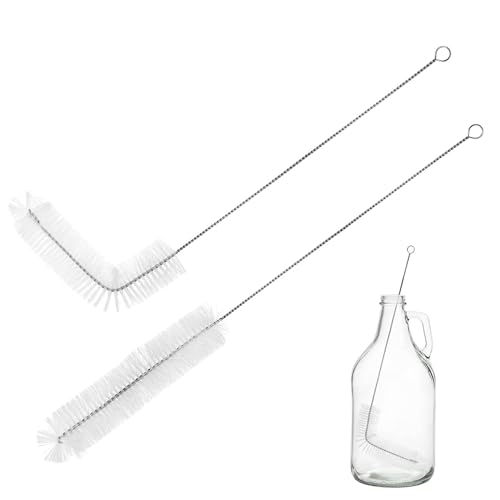 Ballonbürste aus Nylon, 71,1 cm, Reinigungsbürste, für Glasflaschen, Gärer, Corny Fässer, Weinherstellung, Bierbrauen, Länge: 70 cm, 2 Stück