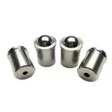 JWOO 5 Stück 304 Edelstahl-Kugelstößel, Push-Fit-Kugelfeder, Kugelstößel, 3 mm, 4 mm, 5 mm, 6 mm, 8 mm, 10 mm, 12 mm (Size : D4xL5)