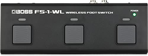 BOSS FS-1-WL Kompakter kabelloser Fußschalter | Steuerung von digitalen Noten-Apps, YouTube-Videos, DAWs, Instrumenten und mehr via Bluetooth | MIDI
