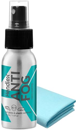 Hendlex Anti Fog Spray Taucherbrille | Anti Fog Spray Airsoft | Anti Fog Spray für Schwimmbrille | 50ml