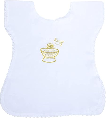 Taufhemd, Unisex, Vest Made in Italy, handbestickt, Einheitsgröße