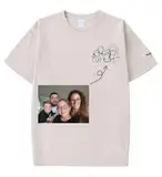 WINKEEY Personalisiertes T-shirt Besticktes Tshirt 100% Baumwolle T-shirt Selbst Gestalten Geschenke für Männer Lustige Personalisierte Geschenke Jahrestag Geschenk Für Ihn Geburtstag Partner Geschenk