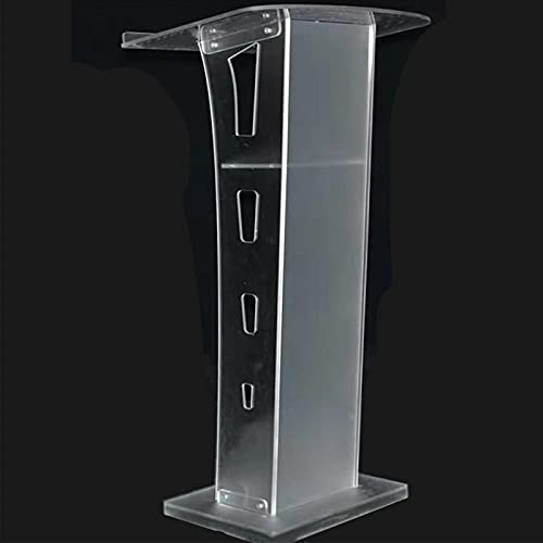 ZEELYDE Holz-Podium,Rednerpult aus Acryl, Kanzel-Podium, Begrüßungsschalter im Freien, Empfangsschalter für Gemeinschaftseigentum, Rednerpult, Besucherregistrierungsplattform