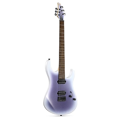 Donner Solid Body E-Gitarre, 39 Zoll Metall E-Gitarre Anfänger Kits mit Tasche, Saiten, Gurt, Kabel, Saiten Dämpfer für Rock-Musik-Liebhaber, DMT-100 (Gradient Violet)